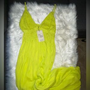 Salty Lemon Flowy Dress